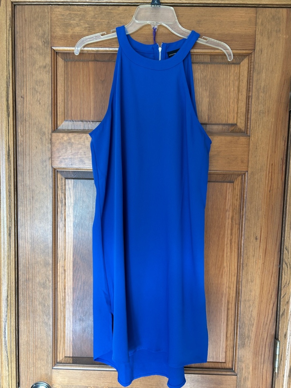 Adrienne Vittadini Royal Blue Halter Mini Dress